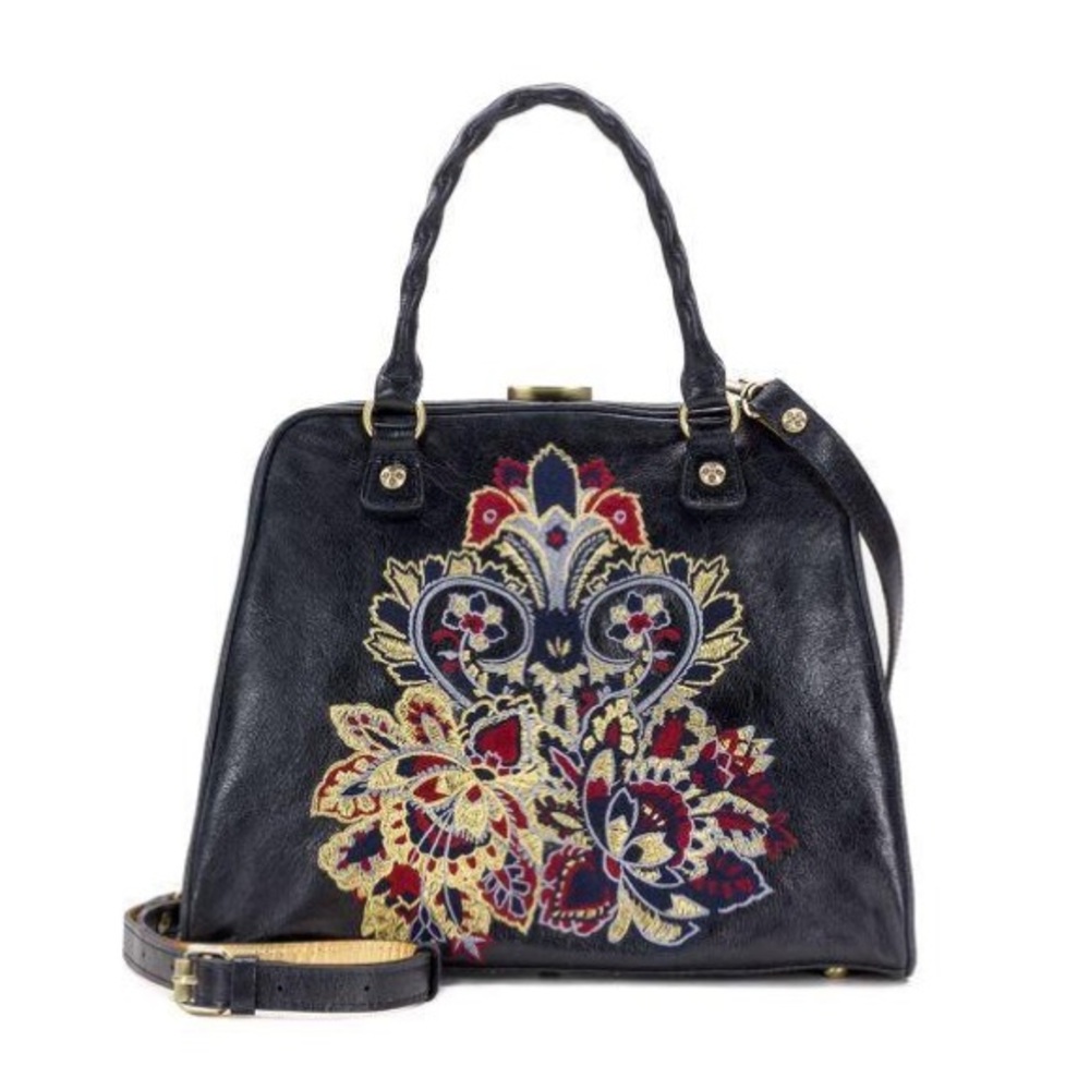 Patricia Nash Navy Artesal Satchel